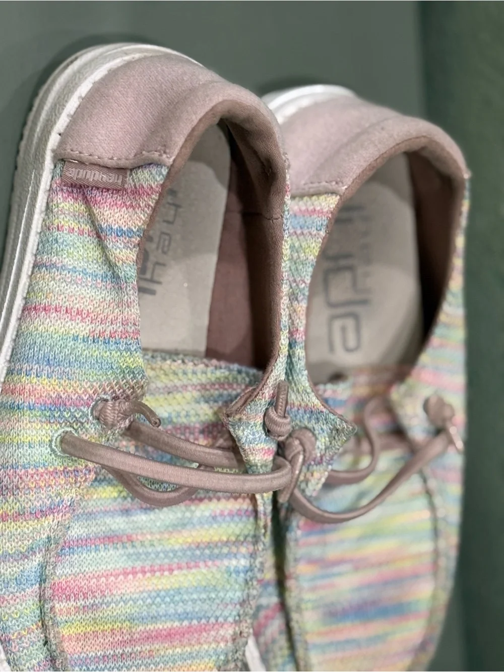Hey Dude Kids Wendy Pastel Knit Slip-On‎ Shoes - Pink Multi